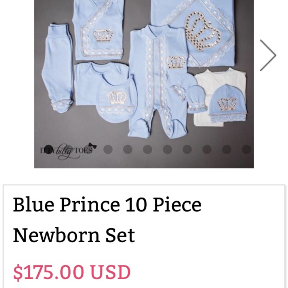 Itty bitty toes baby set